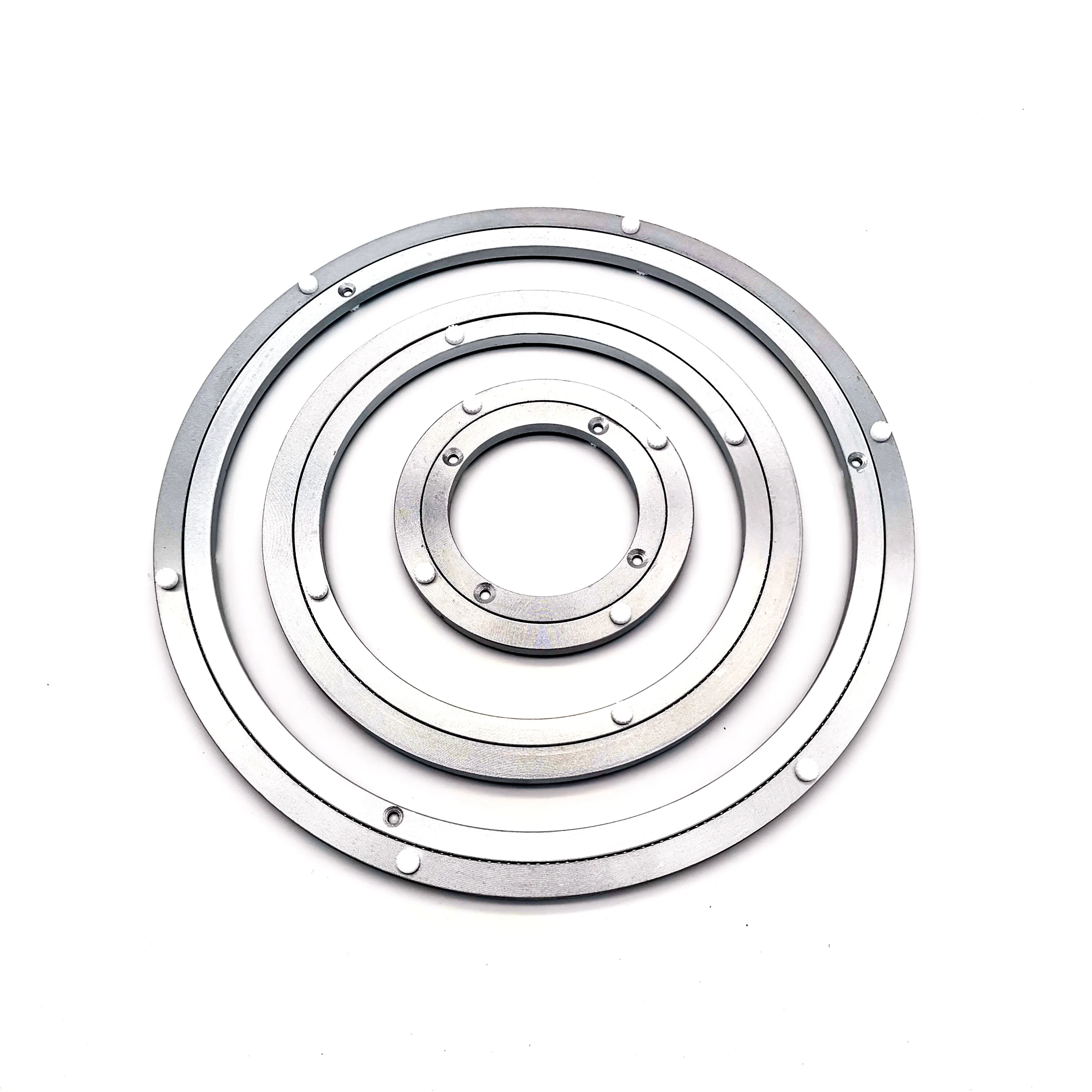 4/5.5/8/10/12/14/16 Inch Design Lazy Susan Aluminum Ball Bearing Turntable Bearings Swivel Plate Round Smooth Swivel Plate