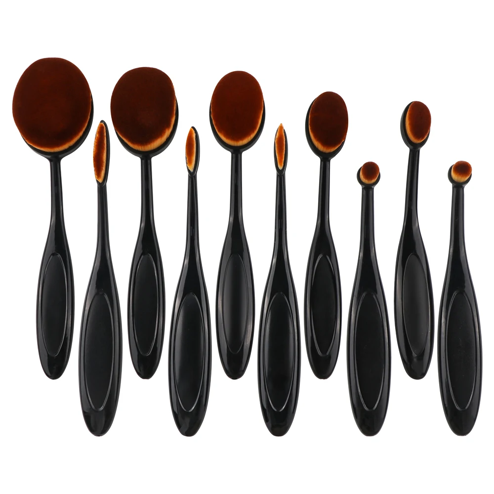 10pcs Mixed Sizes Craft Ink Blender Brushes Set Tool Paper Background Stencils Brush Drawing