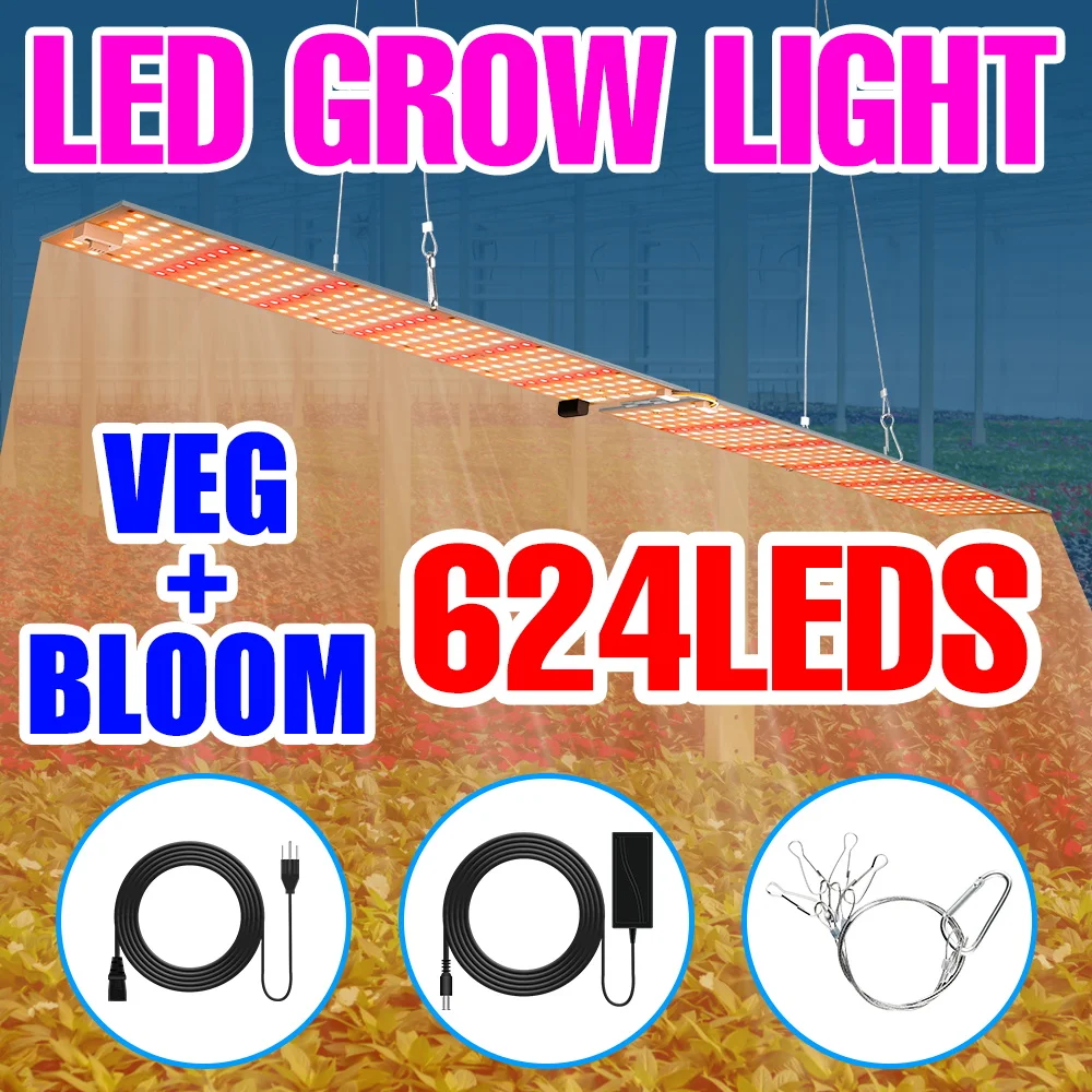 

110V Greenhouse LED Phyto Lamp 500W 800W 1000W Growth Bulb 220V Hydroponic Phytolamp For Plants LED Full Spectrum Grow Lights