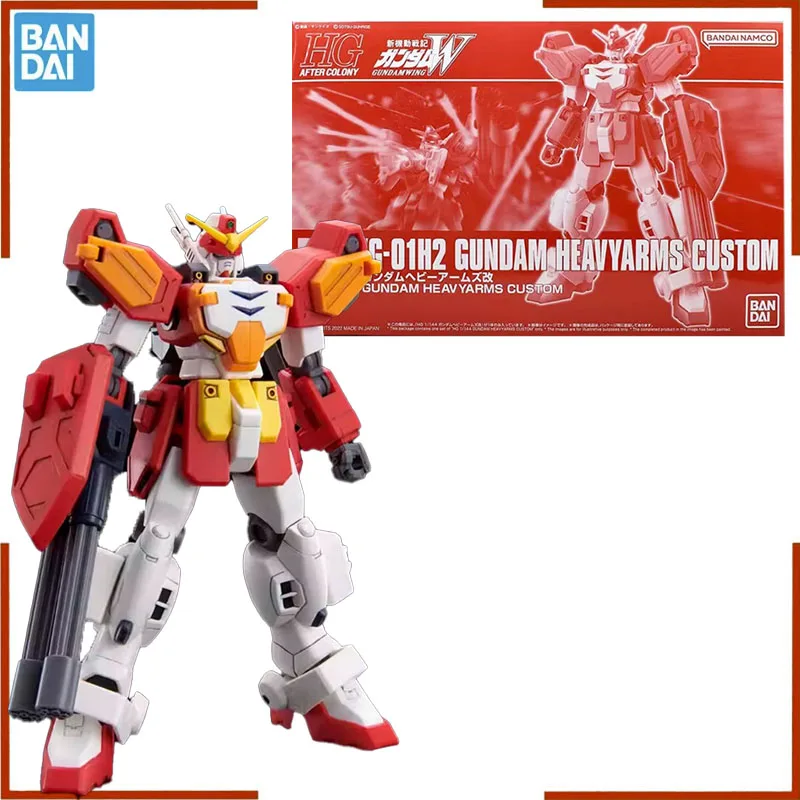 

Bandai Original Gundam Anime Model HG 1/144 GUNDAM HEAVYARMS CUSTOM Action Figure PB Limited Toys Collectible Gifts for Kids