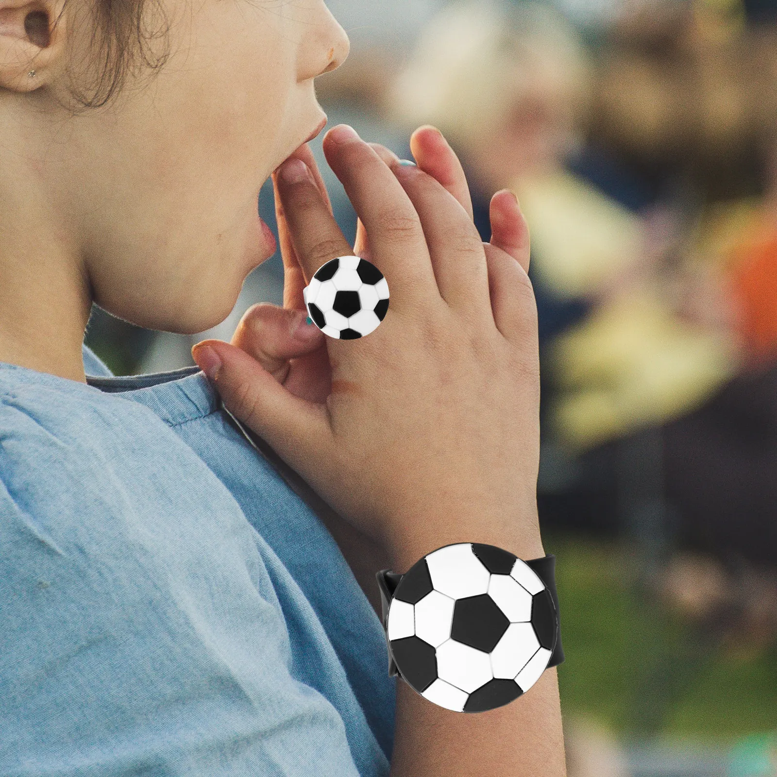 

Decorative Brooch Backpack Pendant Football Necklace for Party ' Jewellery Creative Accessories