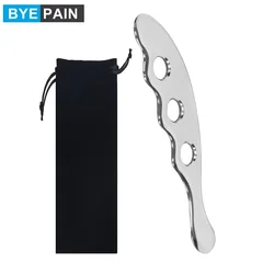 1Pcs Stainless Steel Gua Sha Muscle Scraper Tool, Myofascial Scraping Tools for Physical Therapy, Lymphatic Drainage Massager