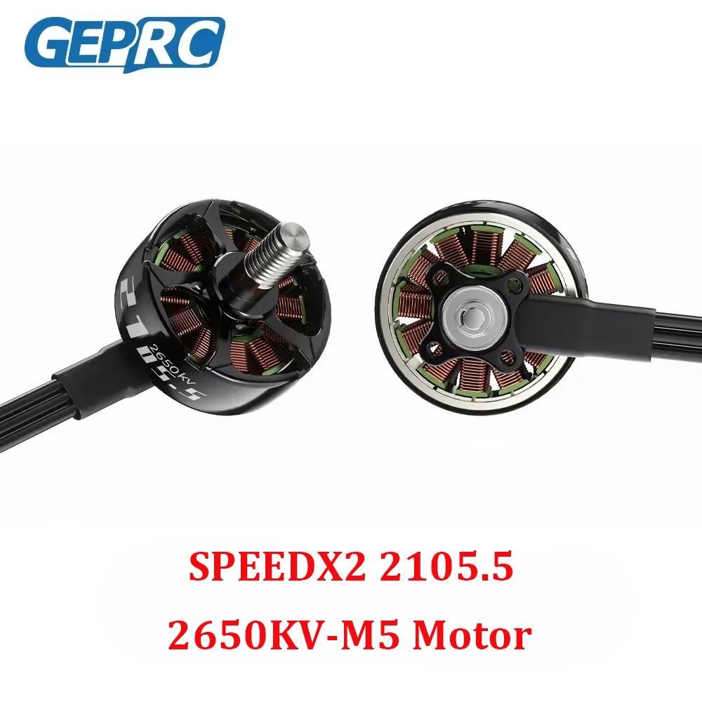 

4 шт. GEPRC SPEEDX2 2105.5 2650KV черный двигатель M5 подходит для DoMain Drone 3-4 дюйма FPV DIY RC Quadcopter аксессуары для фристайла