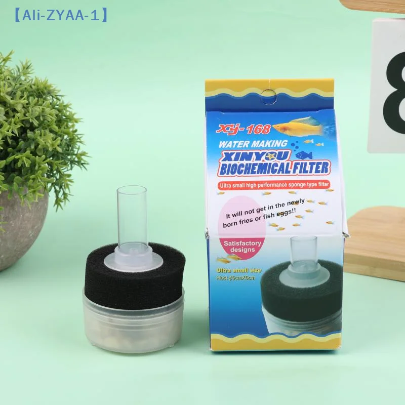 【ZYAA-1】1 Stück Biochemischer Schwammfilter für Aquarien, Kleiner Aquariumfilter, Baumwoll-Luftpumpen-Skimmer zur Filtration
