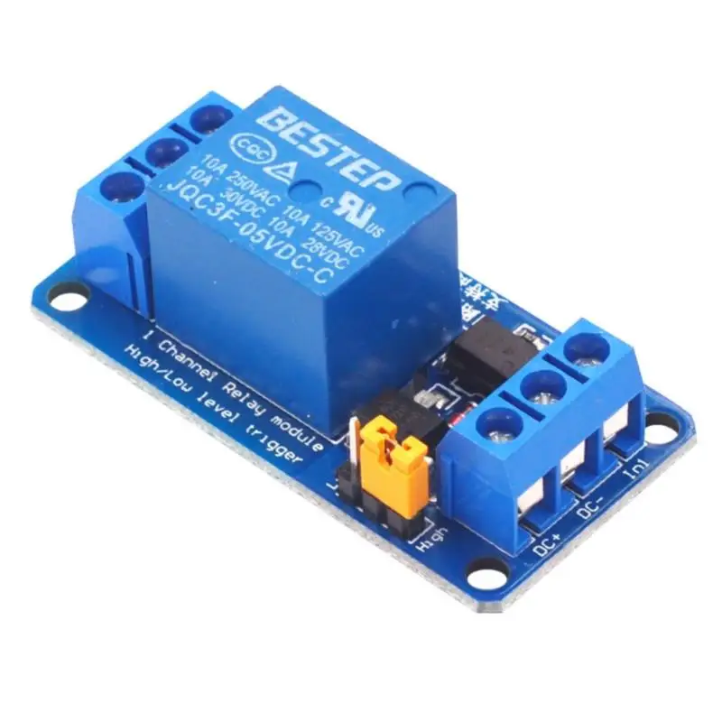 1PCS 3.3V 5V 12V 24V 1 Channel Relay Module High And Low Level Trigger Dual Optocoupler Isolation Relay Module Board