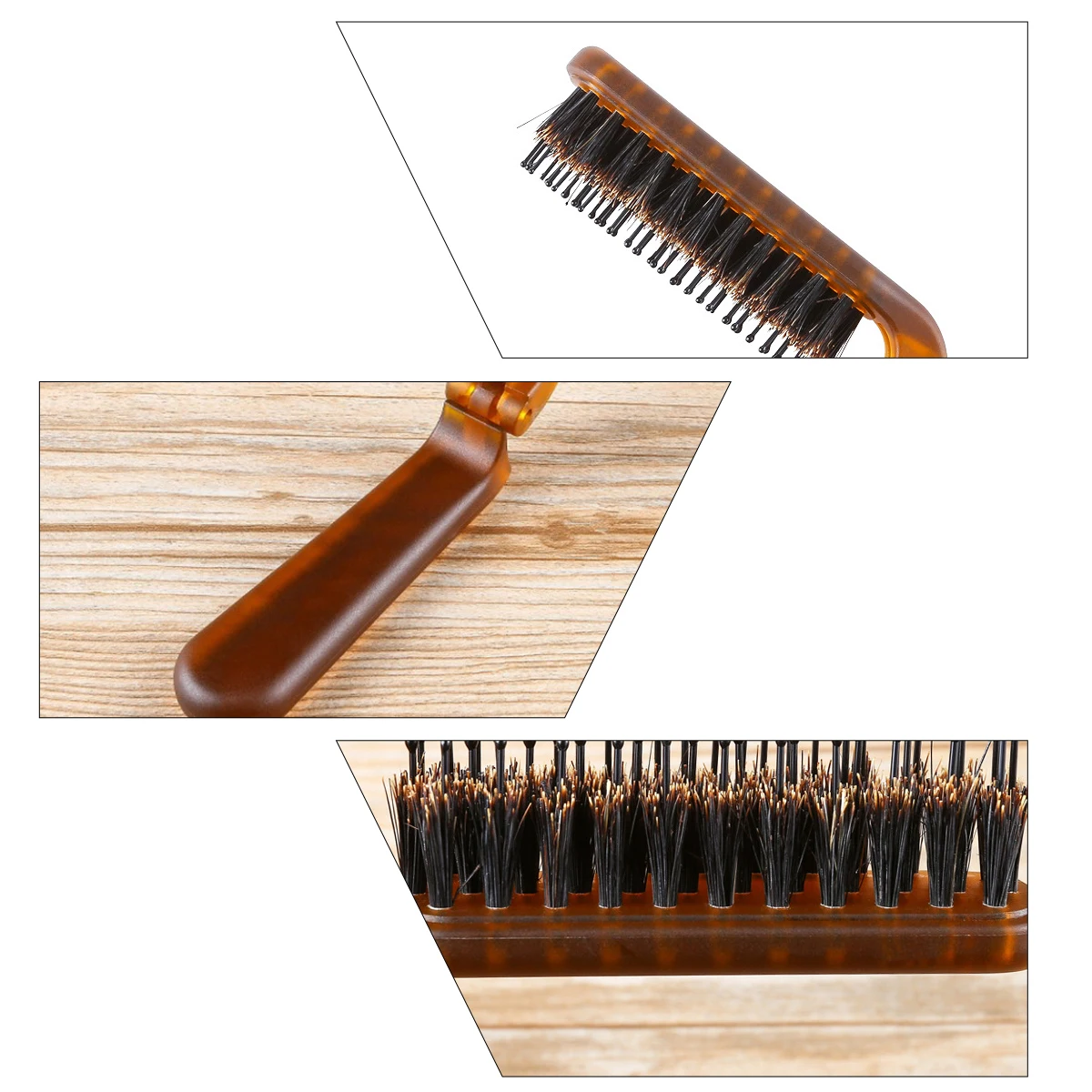 

Folding Bristles Comb Durable Premium Material Compact Easy Storage Use Bristle Hair Brush Travel Bristle Hair Comb