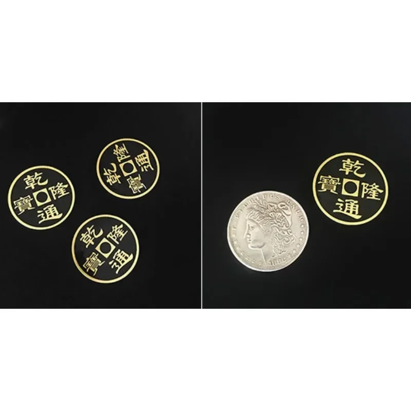 Double Face Super Triple Coinby Johnny Wong Magic Tricks Stage Close up Magia Coin Appearing Magie Illusion Gimmick Magic Props