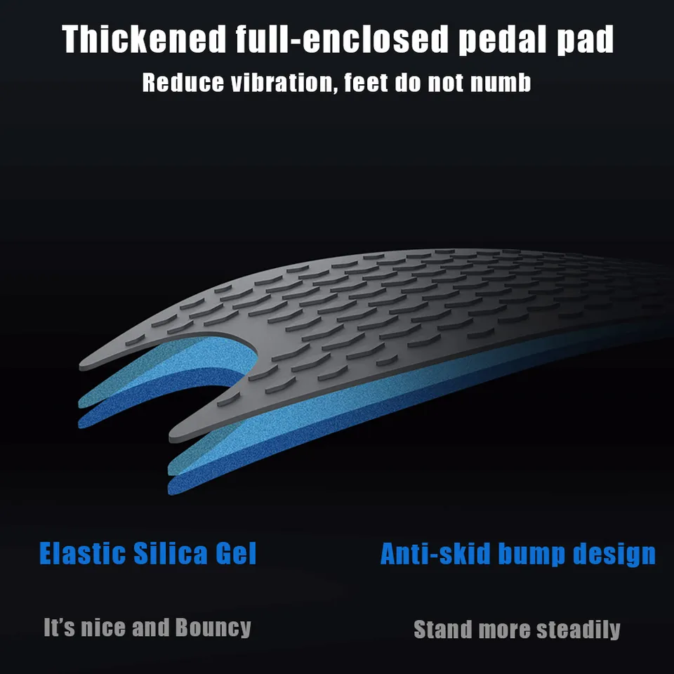 BuyWeek Tapis De Pied Antidérapant En Silicone Pour Ninebot F20 F25 F30 F40 – Coussin Pédale Trottinette Électrique Extra-Grip
