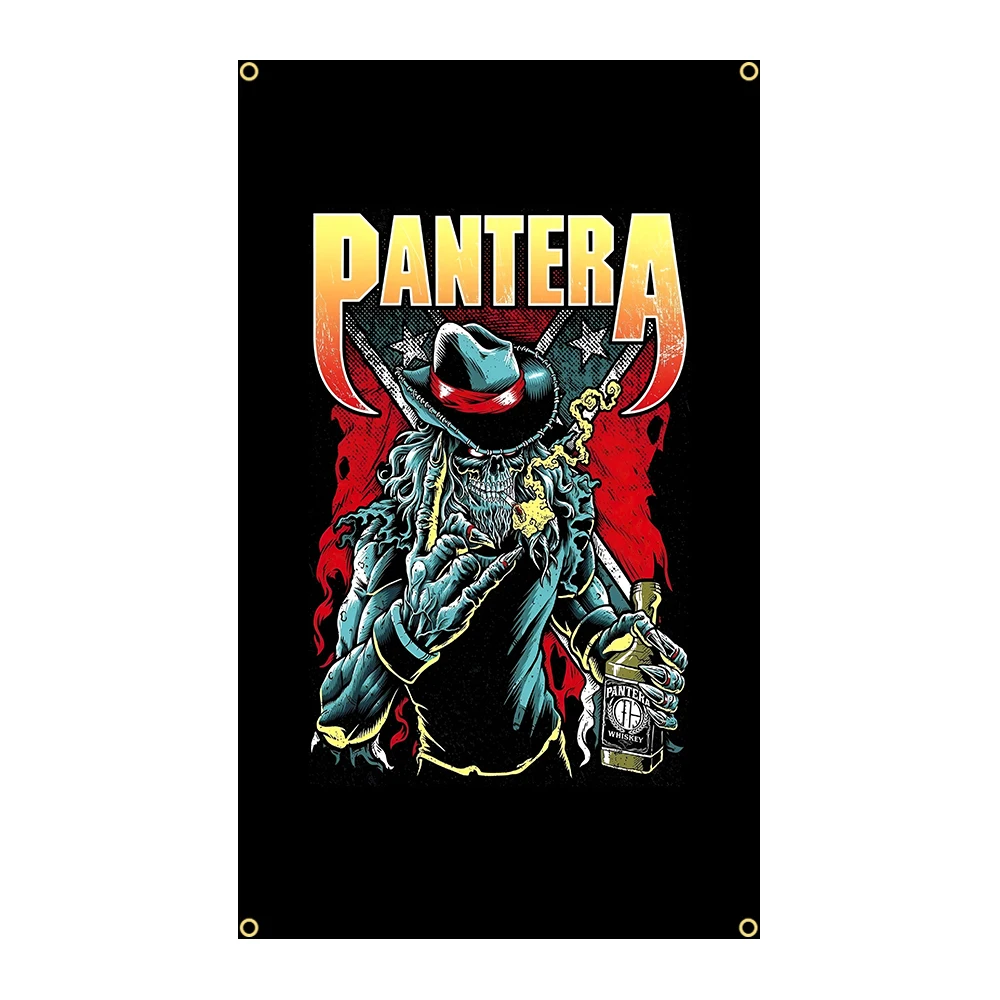 P-Panteras Heavy Rock Band Flag Flags Polyester Printed Banner For Decoration view 3