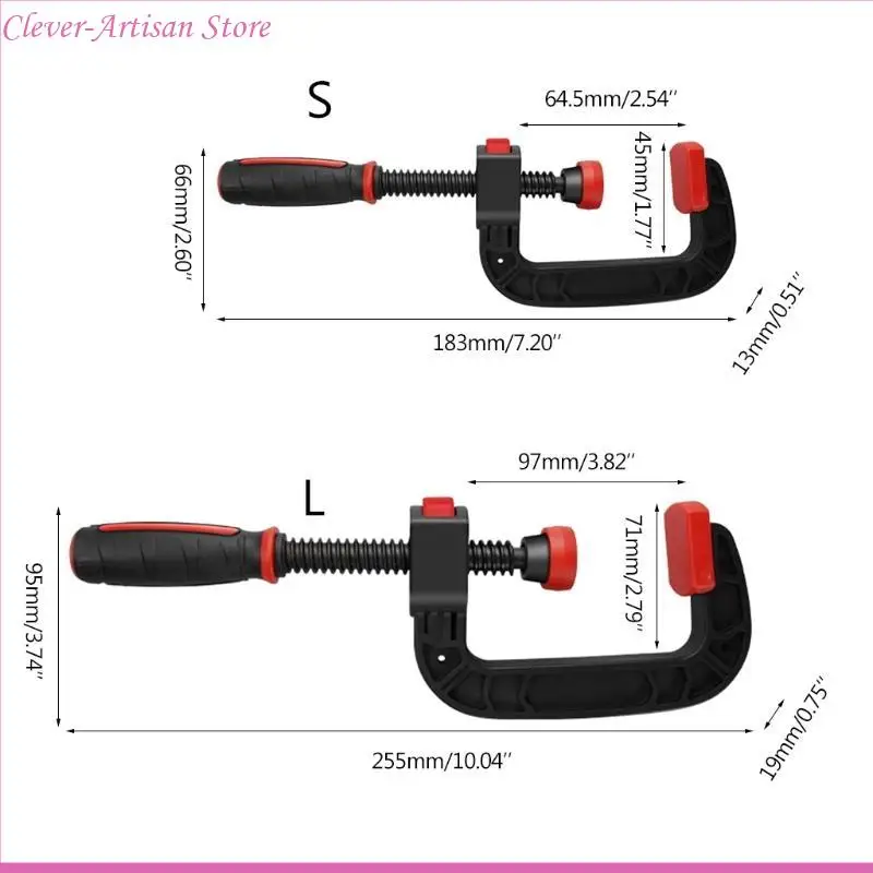 E06B C-Clamp Heavy Duty G Зажим Практическое деревообработка с зажимами быстрого выпуска сварки для дома.