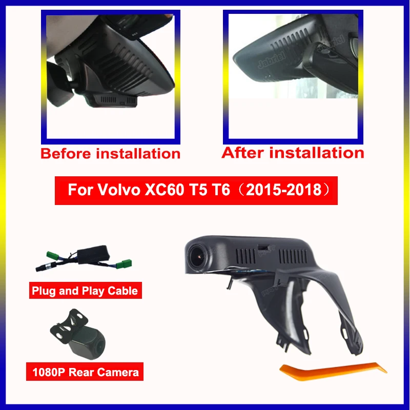 FHD 2K Car DVR Dual Cameras Dash Cam For Volvo XC40 XC60 XC70 XC90 V40 V50 V60 V70 V90 PoleStar 2 S60 t5 t6 t8 S40 S60 S80 S90