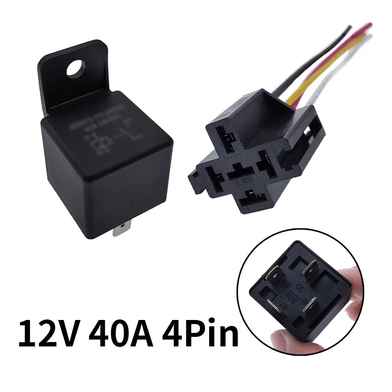 40A Auto Car Relay JD2912 4 Pin 5 Pin DC 12V 24V 36V 48V with Mounting Hole Coil Power 1.8W Automobile Control Device with Line image 3
