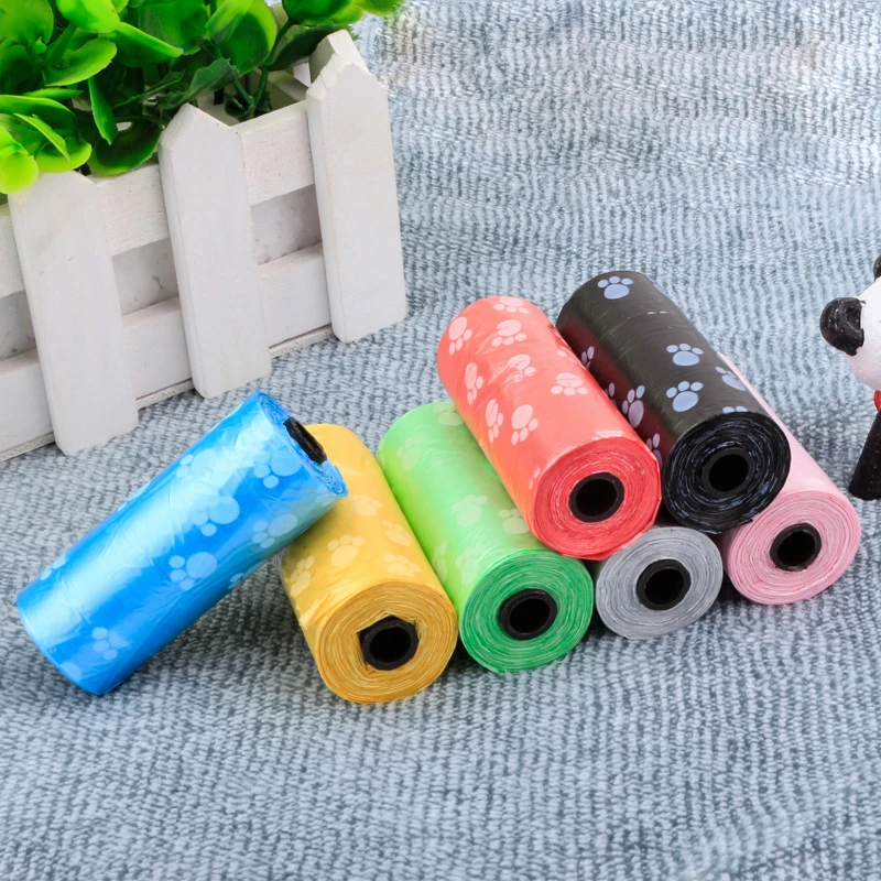 10/20/50 Pcs Pet Dog Poop Bags Eco-friendly Degradable Garbage Bags With Printing Thick And Easy To Clean Dog Poop Cleaning Bags