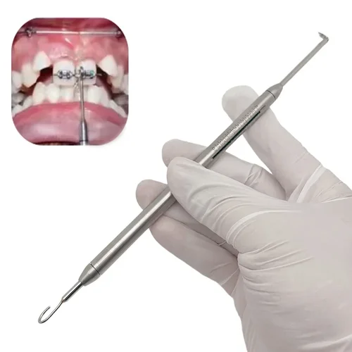 Instrumento de medición de fuerza elástica Dental dinamómetro de ortodoncia medidor de tensión de estrés bandas elásticas herramienta de soporte