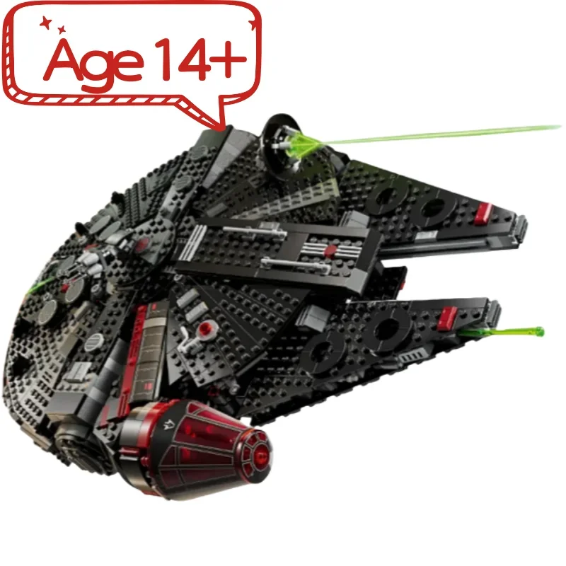 

Hot Toy Millennium Toy Dark Ship Model 75389 Falcon Space Millennium Warship Building Blocks Children's Birthday and Christmas G