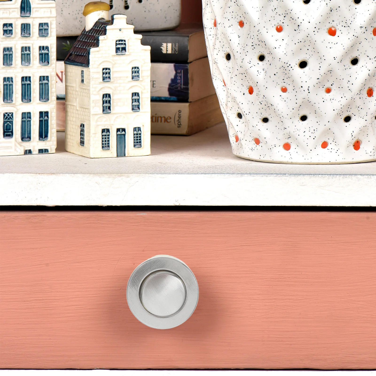 

2Pcs Invisible Bouncing Handle for Tatami Cabinets Drawers Sleek Minimalist Design Easy Installation Concealed Door Pull