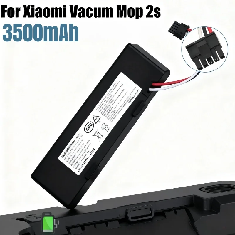 14.4V 3500mAh Rechargeable Li-Ion Battery – for Xiaomi Mop 2S/Pro/P & Mijia STYTJ02YM/XMSTJQR2S Robot Vacuum Cleaner Spare Part