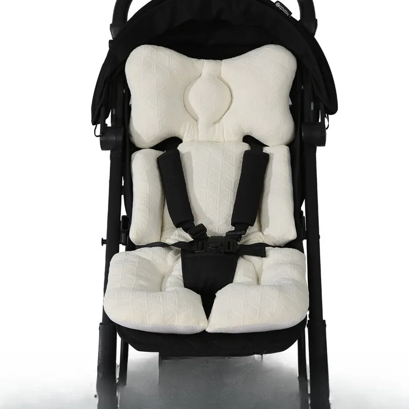 Picture 5: Embroidered Seat Pad Thickened Pure Cotton Baby Stroller Cushion for High Chair