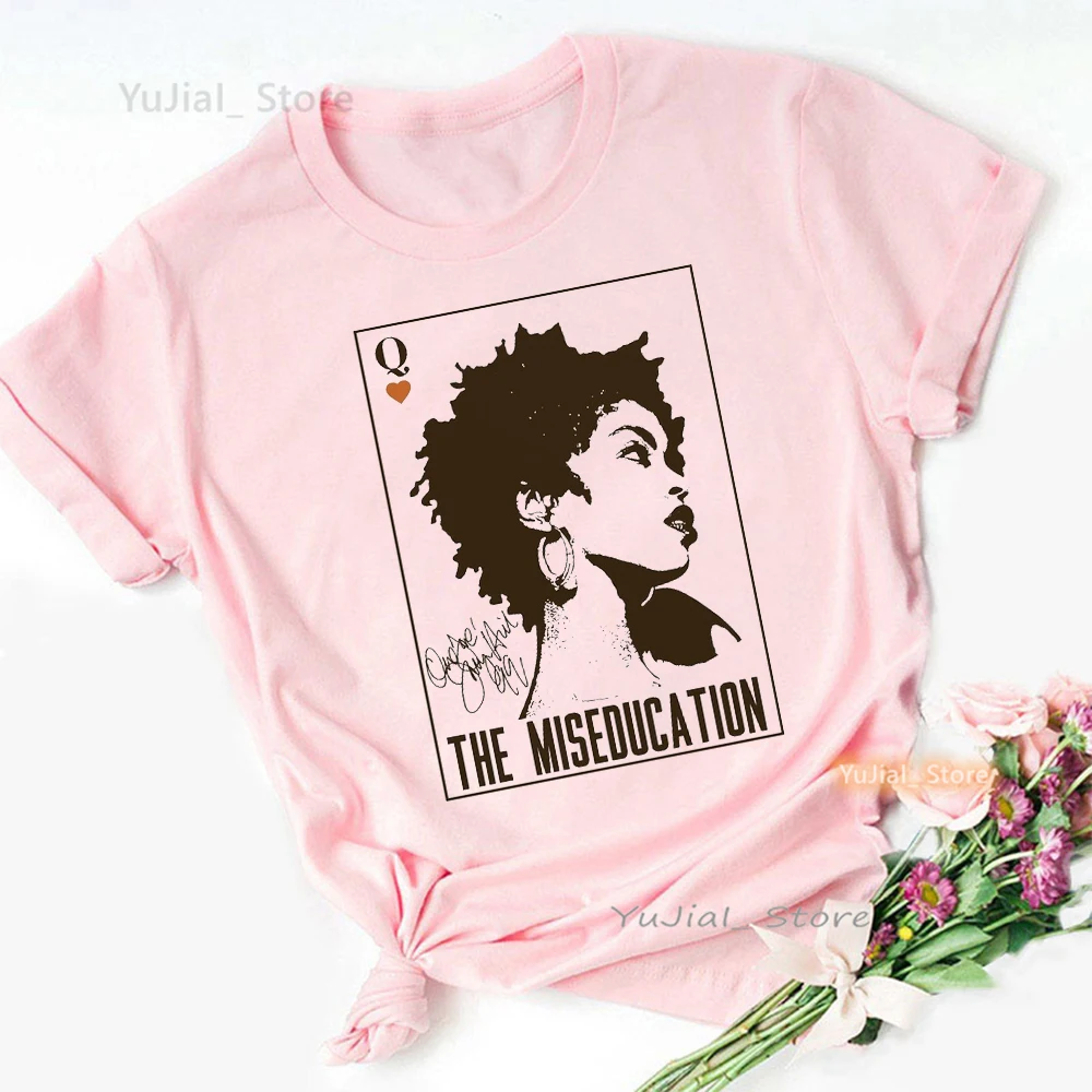 

Queen Lauryn Hill Graphic Print T Shirt Women Clothes 2024 Fugees Tshirt Femme Harajuku Shirt Summer Fashion T-Shirt Female