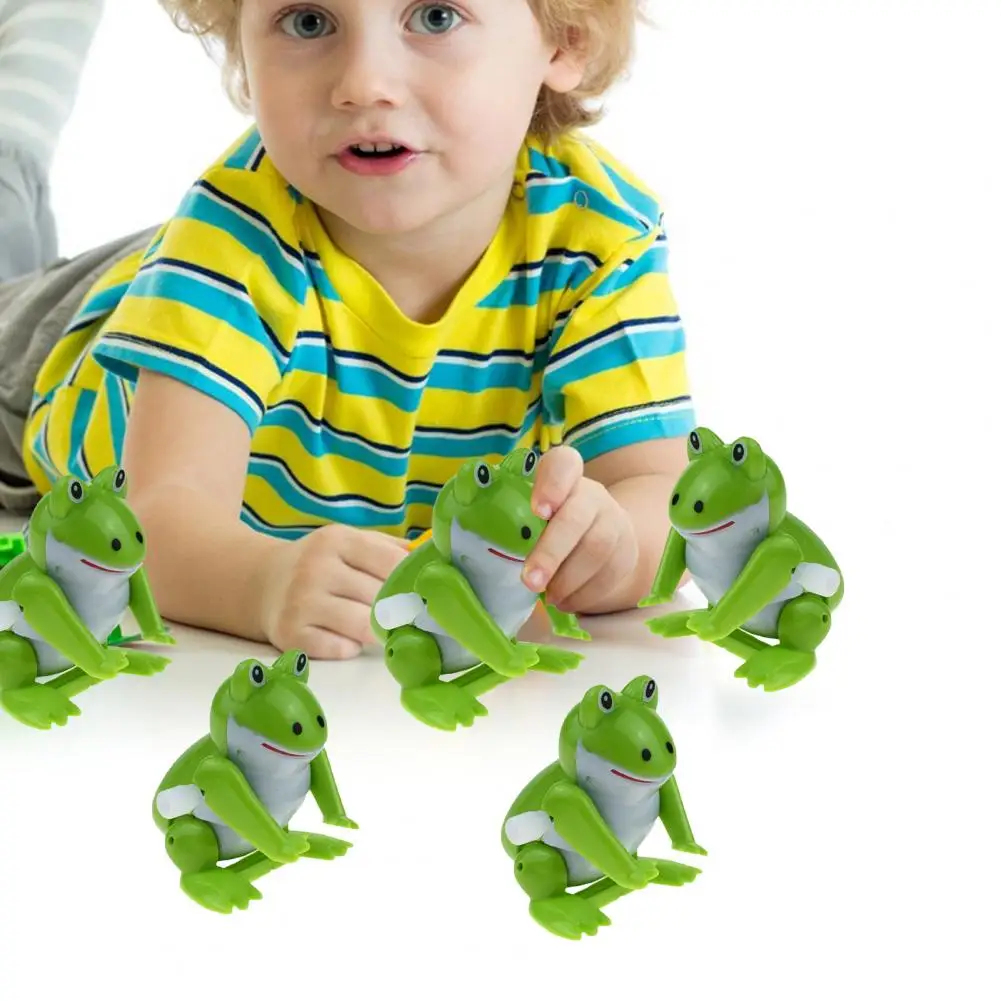 Wind-up Frog Toy  Novel Smooth Lightweight  Kids Spring Wind-up Frog Toy Children Gift