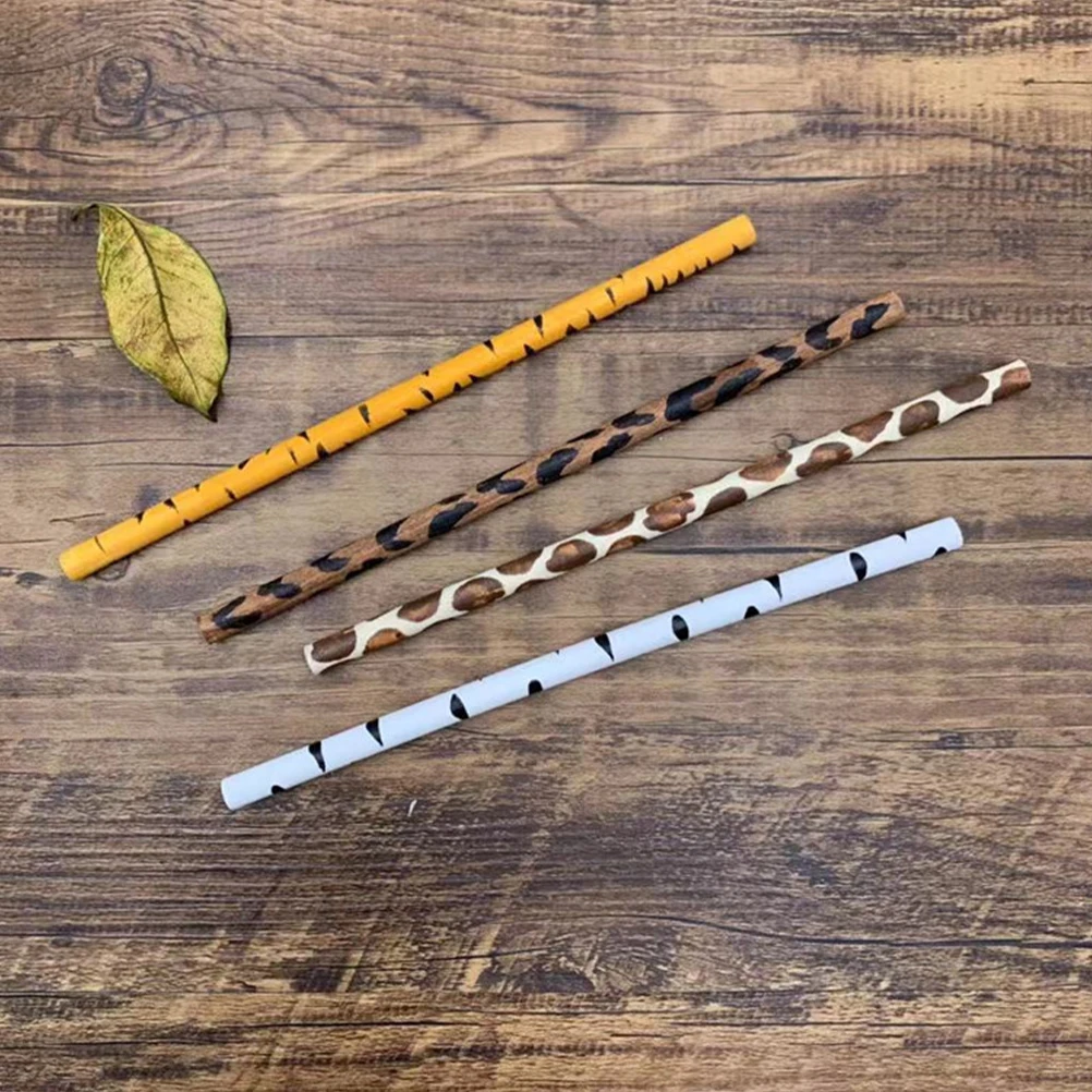 

12 Pcs Animal Pattern Pencil Exotic Print Pencils Jungle Forest Amusing Colorful Student