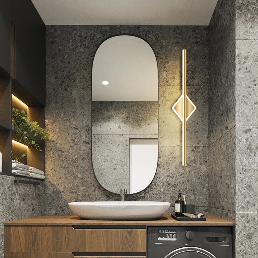 

Modern Led Mirror Front Light Non-Dazzling Alloy Wall Lamp For Bathroom Installation Multiple Choices Creative