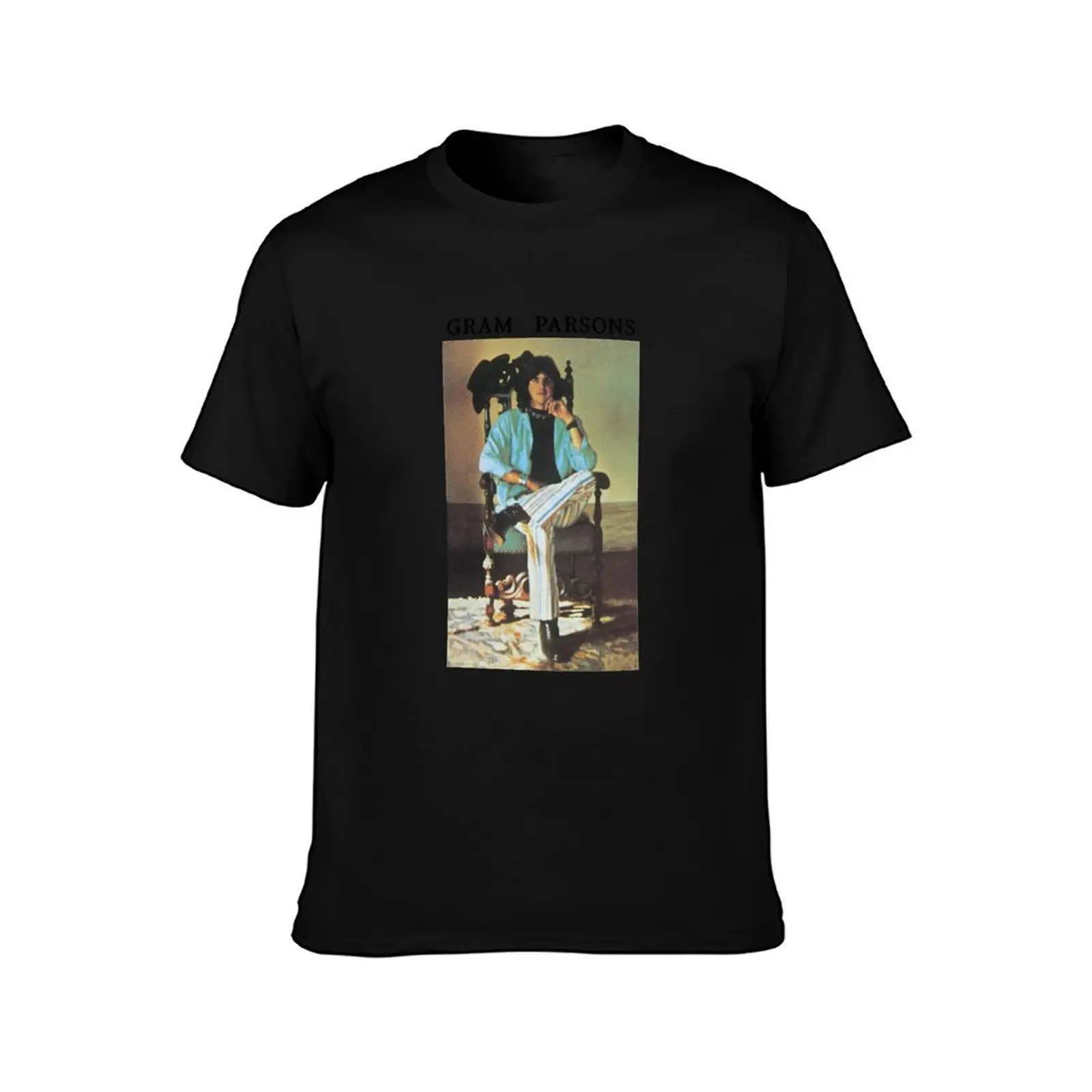 Gram The Parsons Lemonheads Backyard Replica GP Design T-Shirt Basic Short Sleeve Cotton Blend T-Shirt