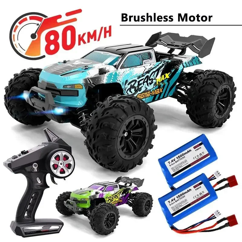 

Top! SG116 MAX RC Car 80KM/H High Speed Off-Road Drift Car 4WD 2.4G Brushless Racing Cars SG116 PRO 40KM/H Remote Control Car