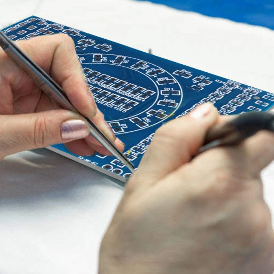 DIY Kit SMD LED Welding Soldering Practice Kit Learning Training Suite Flashing LED Components Skill Training Board