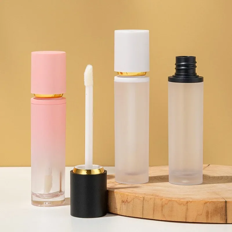 

10Pcs Graduated Round Lip 8ml Color Tube Lip Glaze Liquid Powder Blusher Subpackage Container High-end Cosmetics Packaging
