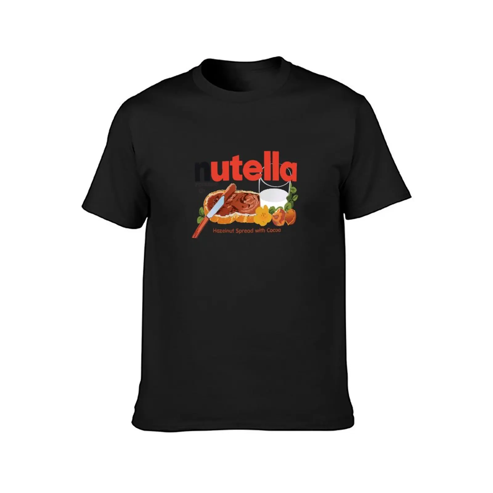 Iconic Nutella Hazelnut Cocoa Spread design T-Shirt Blouse for a boy mens workout shirts