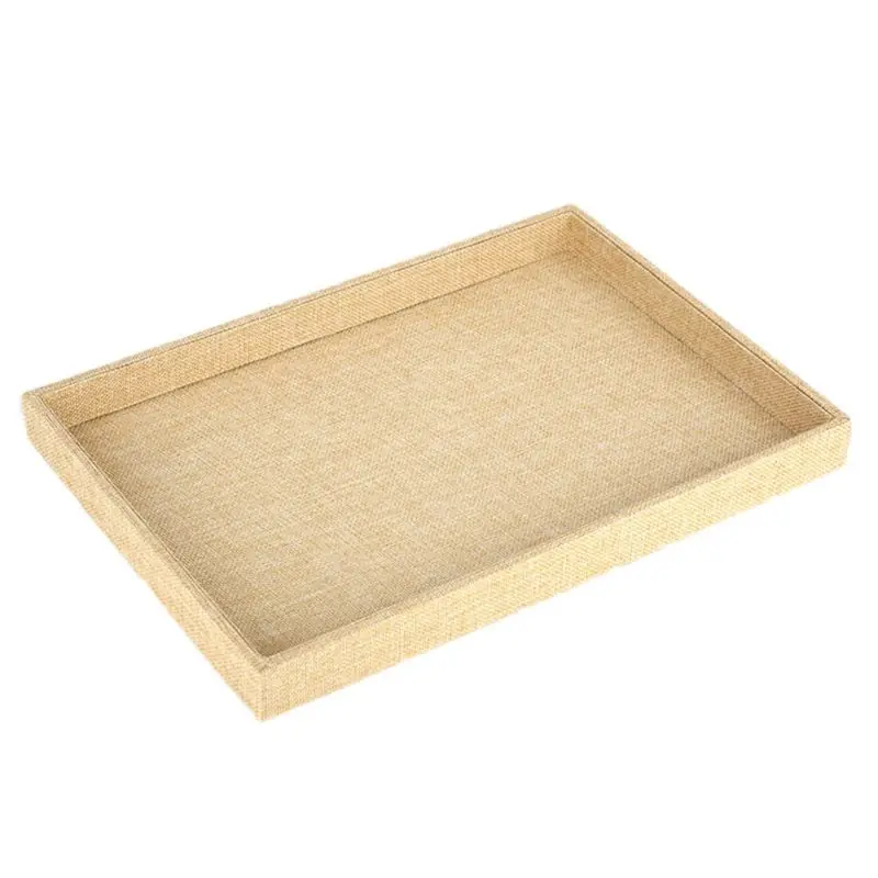 2025 New Velvet Ring Earrings Trays Showcase Display Jewelry Organizer Box Showcase Display for Case Storage Ring Earrings Gray