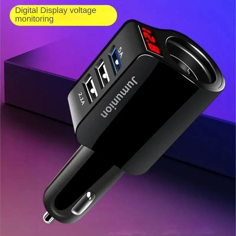 Car charger super fast charging head car cigarette lighter conversion plug Mini USB Type C car fast flash charging