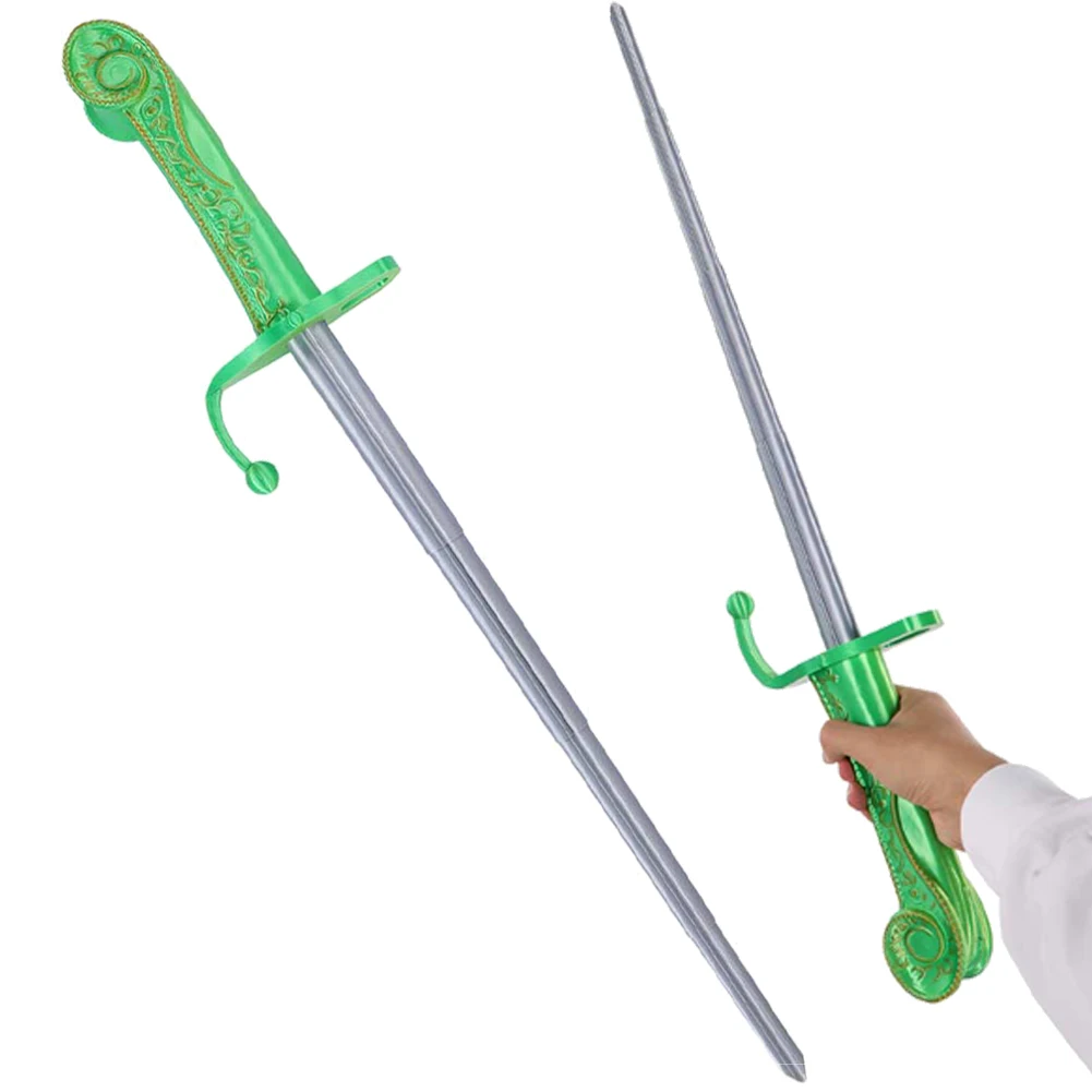 

Wiked 2025 Prince Fiyero Sword, зеленый телескопический нож, реквизит для костюма для косплея, длинный меч, аксессуары, кулон на Хэллоуин, подарки