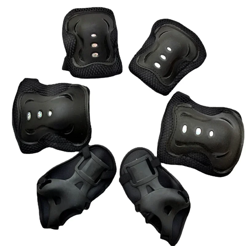 6pcs/set Children Outdoor Sports Protective Gear Knee Elbow Pads Riding Wrist Guards Roller Skating Kids Safety Protection