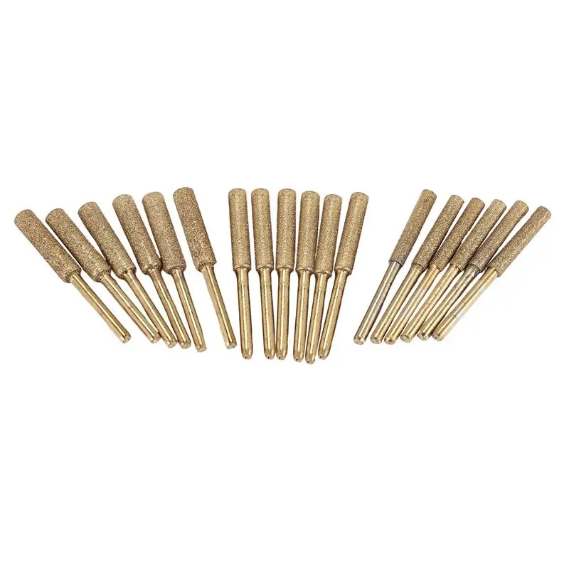 SYW-18PCS Diamond Chainsaw Sharpener Bits, Diamond Stone Chain Saw Chainsaw Sharpener For Polishing Chain Grinding Tool