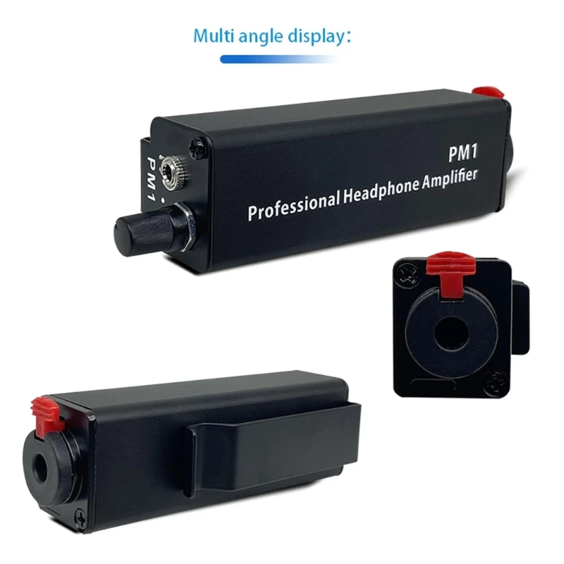 Headphone Amplifier,6.35mm/3.5MM Input Monitors Amplifier Volumes Control