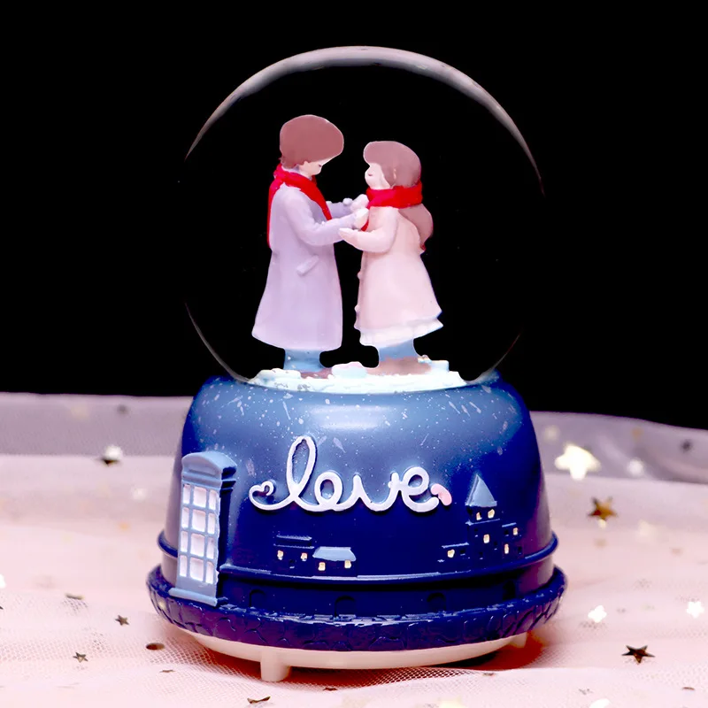 

Starry Sky, Valentine's Day, Crystal Ball, Romantic Luminous Snow Music Box