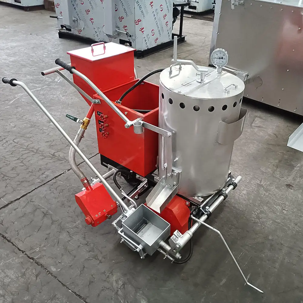 

High Quality Parking Space Line Marking Machine Hand Push Thermoplastic Paint Stripping Machine Dock Marking Carts