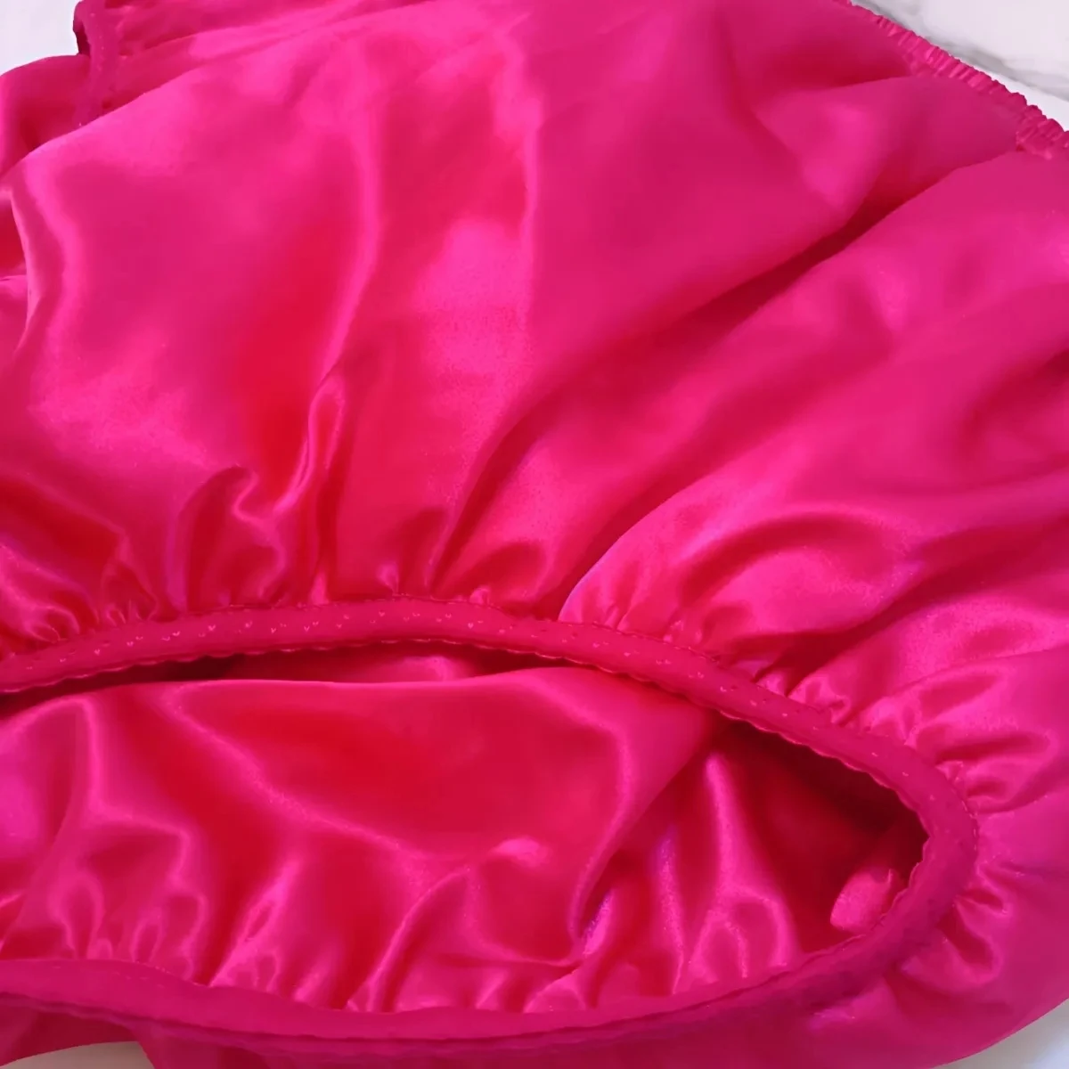High Wasit Silky Touch Panties Fill Thin Cotton Briefs Not Have Elastic Handmake Plus Size Man Women