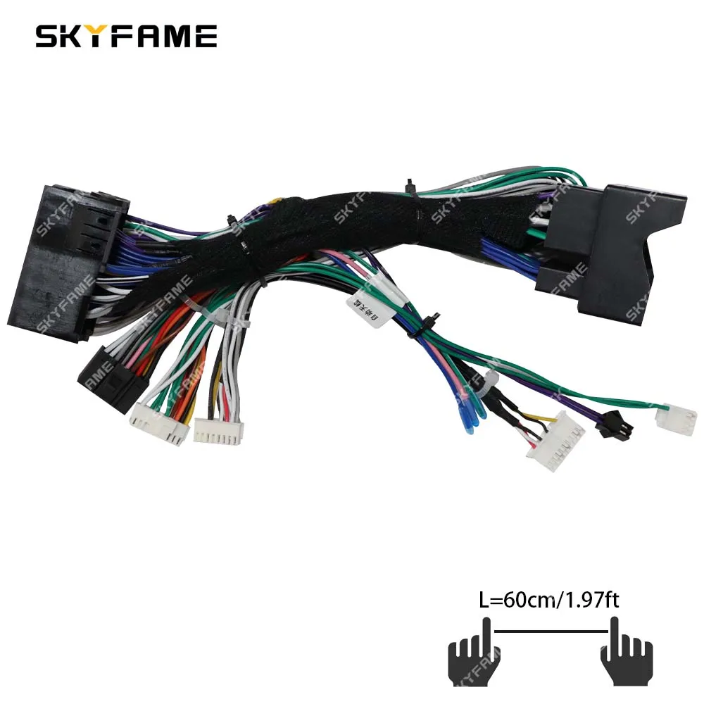 SKYFAME 16Pin Car Wire Harness Adapter Canbus Box Decoder Android Radio Power Cable For Benz E Class W212 E200 E260 E300 S212