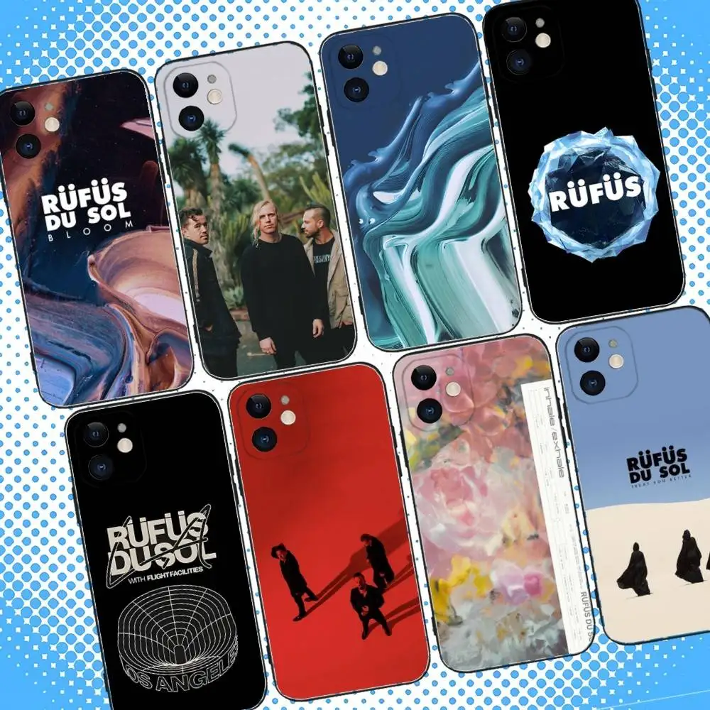 

Rufus Du Sol Inhale Exhale Phone Case For iPhone 17,16,15,14,13,12,11,Pro,Max,Plus,Air,X,XS,XR,SE,8,7,Mini,Soft Black Case