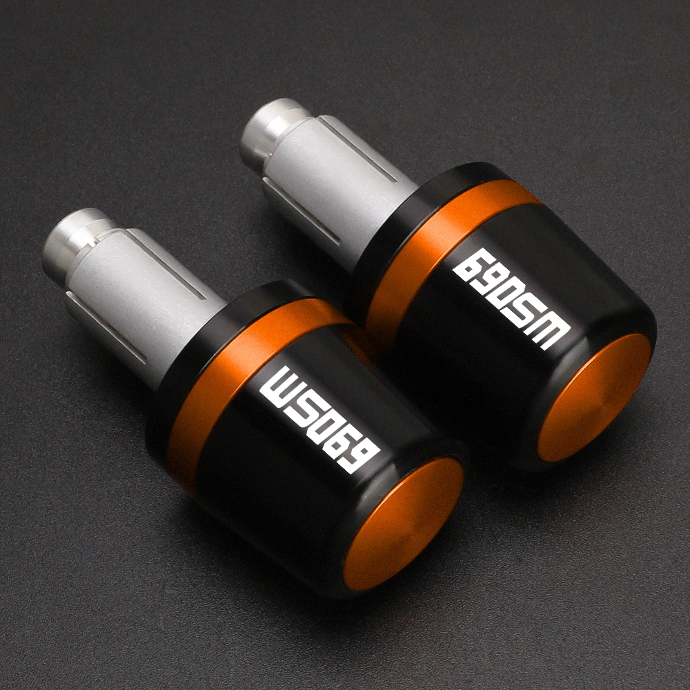 

Motorcycle Accessories 7/8" 22mm Handlebar Hand Grips Handle Bar End Cap For 690SM 690 SM 2008 2009 2010 2016 2023 2025 2026