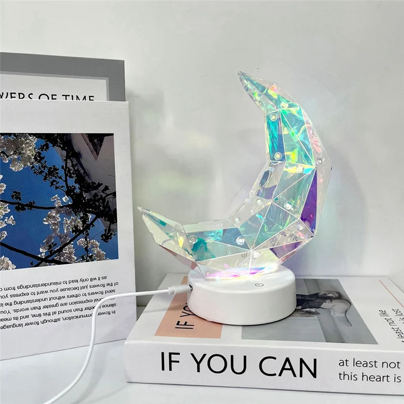 A008 Lampada da camera Lampada da comodino Luce notturna Cambia colore colorato Luce romantica e atmosfera dell'ombra Luce notturna