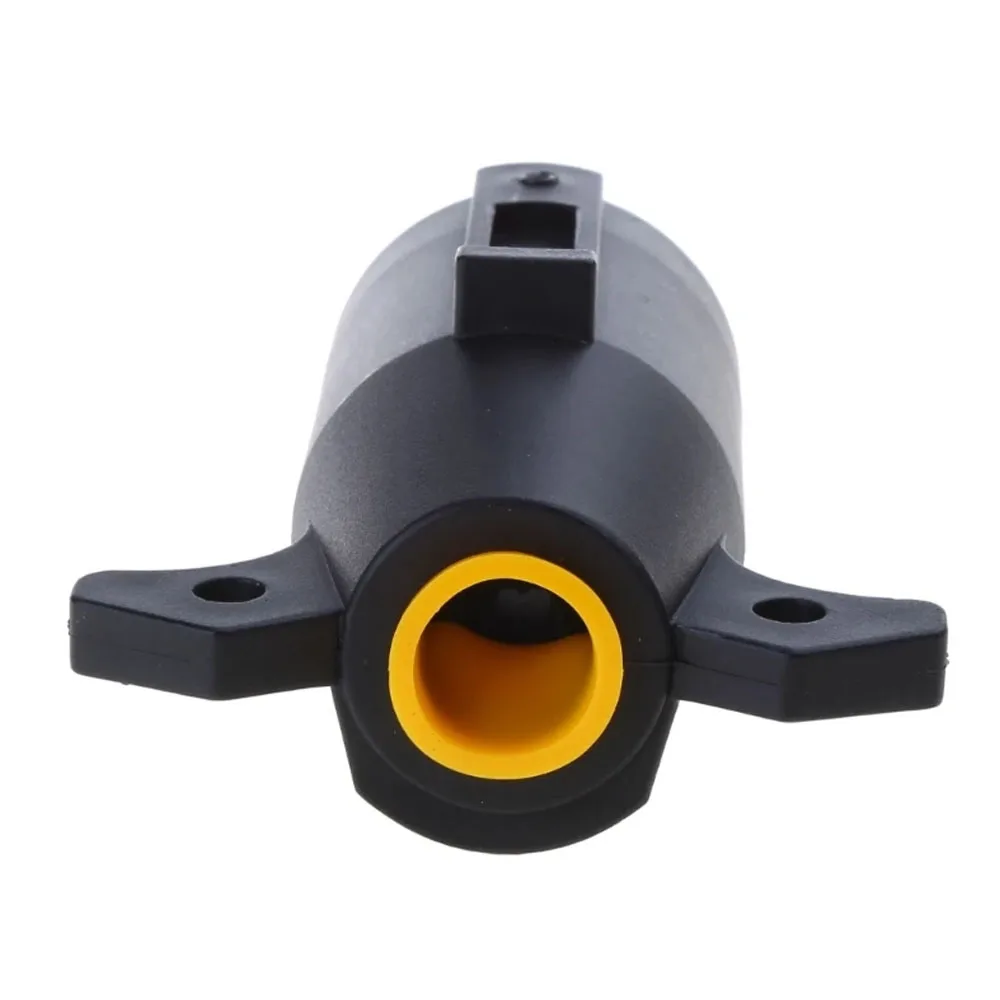 American style 7-pin 7 Way Trailer Towing Blade Round Socket Plug Connector Adapter 12V 7 PIN Plug Adapter For Trailer RV Yacht