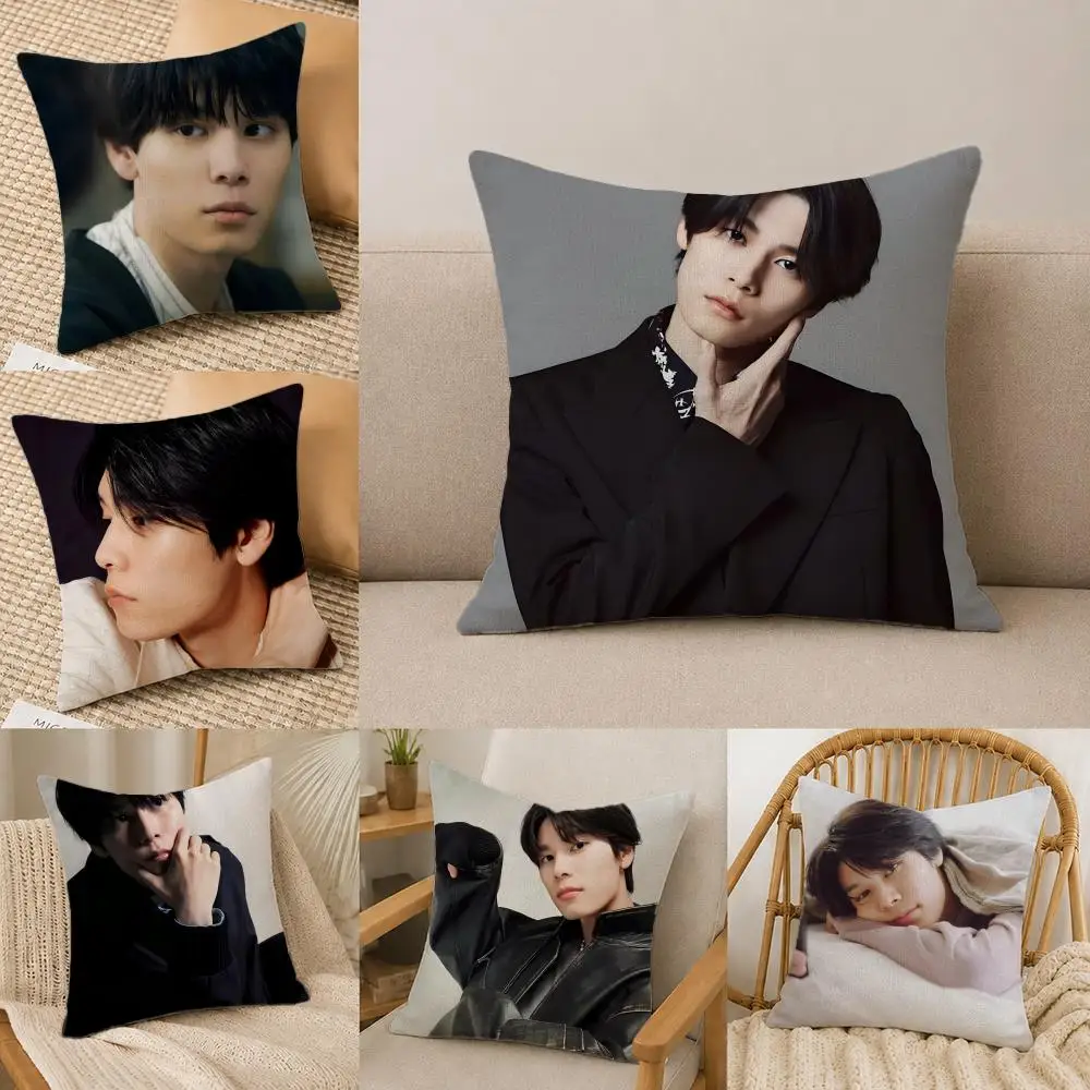 Actor Riku Hagiwara Cushion Cover Natural Linen Pillowcase Set, All-in-One Decor for Sofa, Bedroom & Chair