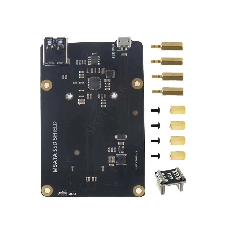 Raspberry Pi X850 V3.1 mSATA SSD Storage Expansion Board Support up to 1TB NAS ideal storage scheme