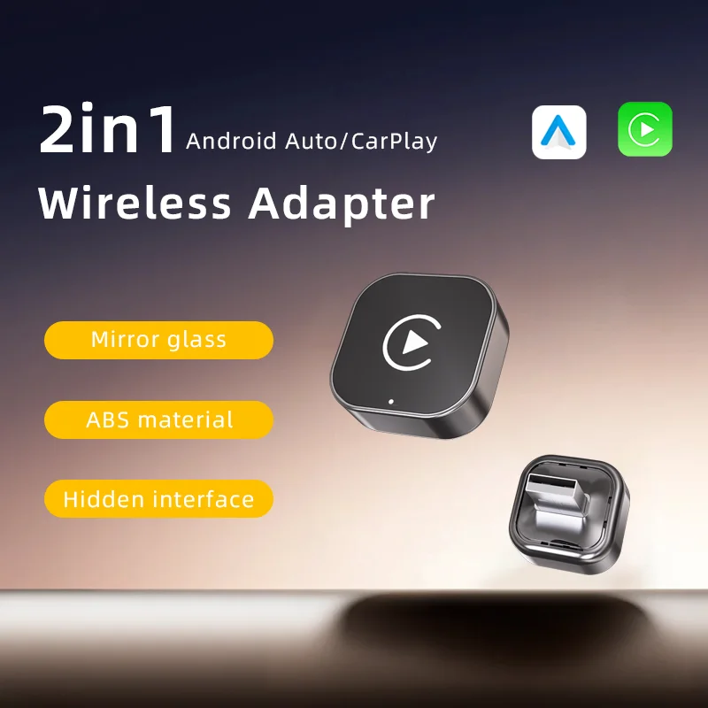 5.2GHz WiFi6 Wireless CarPlay Converter Fast Pairing No Lag Easy Setup for Original CarPlay System