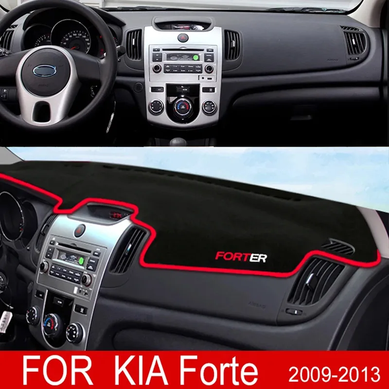 Dla KIA Forte 2009 2010 2011 2012 2013 TD Mata Antypoślizgowa Osłona Deski Rozdzielczej Osłona Przeciwsłoneczna Dywanik Akcesoria Cerato Vivaro Koup
