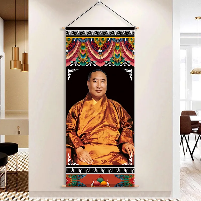 Tibetan Minority Decorative Painting Tibetan Style Figure Living Room Hotel Apartment Xizang Landscape Mural Hanging Painting